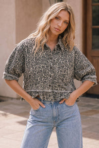 Spotted in the Wild Ruffle Shirt Jacket