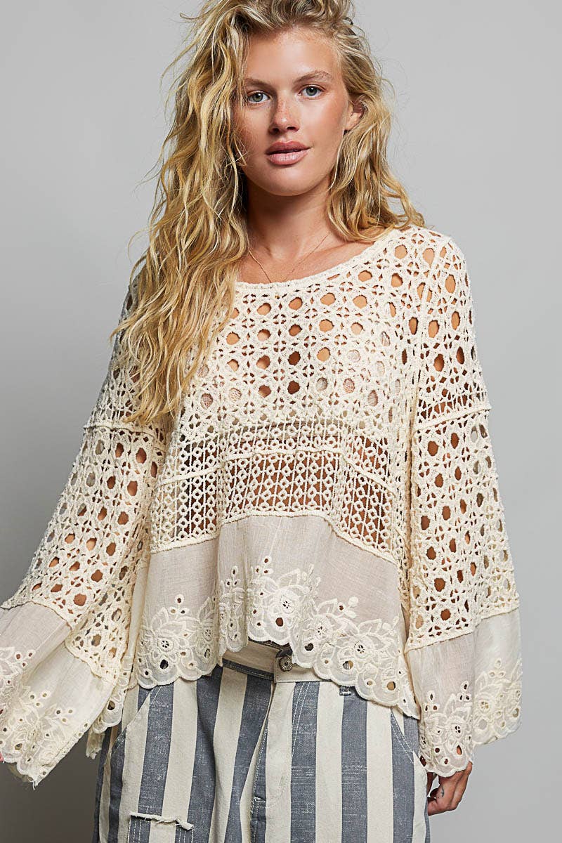 Lace Bloom Crochet Top
