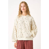 The Lillian Floral Knit Hoodie
