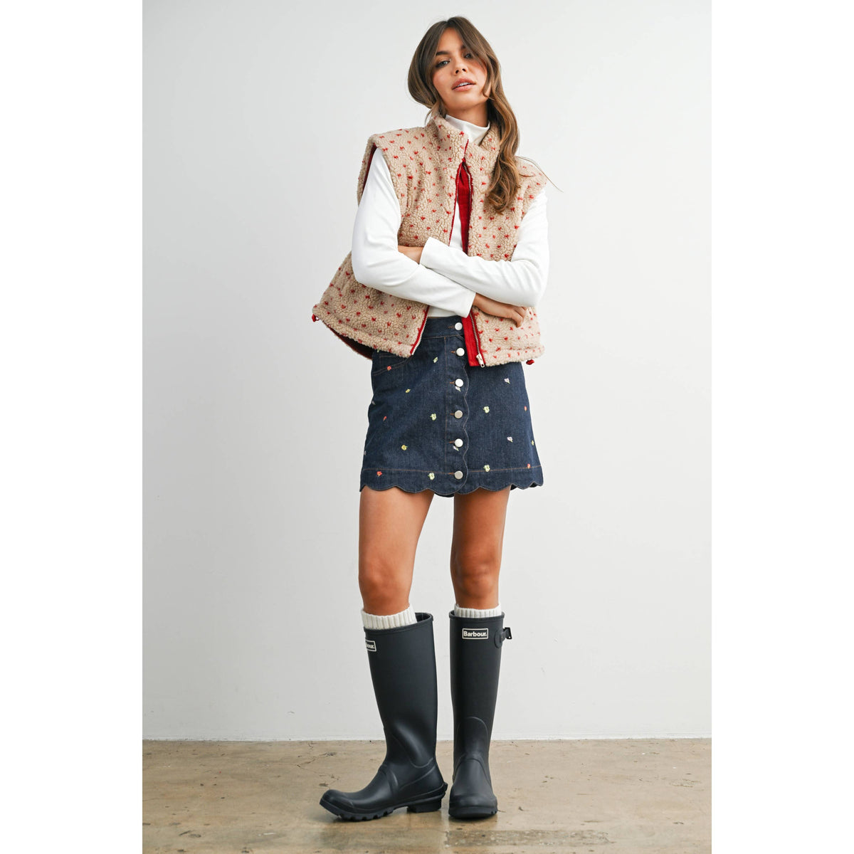 Juniper Lane Floral Fleece Vest