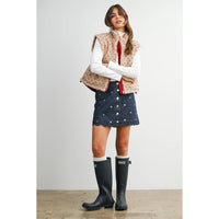 Juniper Lane Floral Fleece Vest