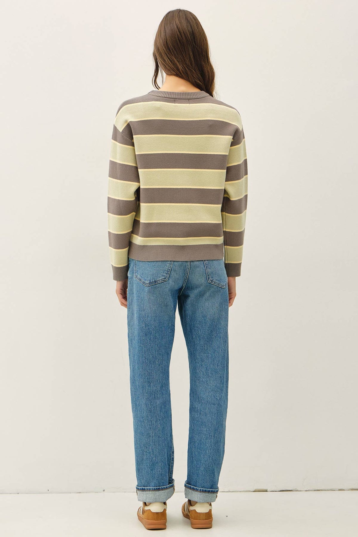 In Good Company Stripe Sweater: Olive