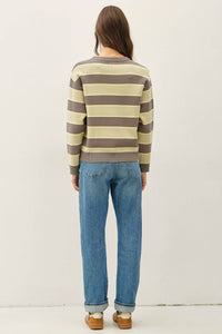 In Good Company Stripe Sweater: Olive