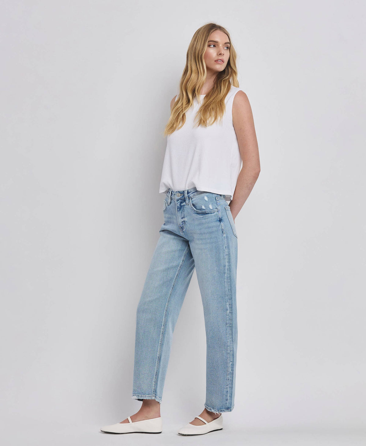 The Josie High Rise Barrel Leg Jeans – Ankle-Length Denim with Vintage Fit & Comfort Stretch
