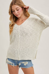 The Laramie Sheer V-Neck Knit Sweater – Lightweight Layering Pullover, Loose Fit Women’s Knitwear