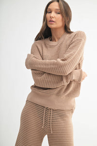 The Breezy Crochet Pullover: Natural – Lightweight, Breathable & Perfect for Layering