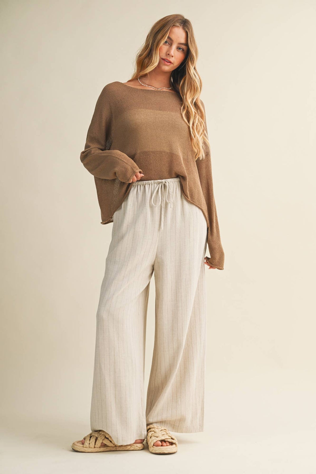The Coastal Breeze Open Knit Sweater