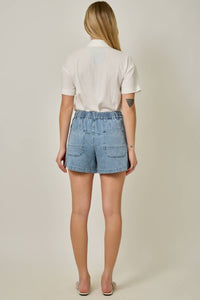 Easy Days Pull-On Denim Shorts | Drawstring Waist Lightweight Summer Shorts