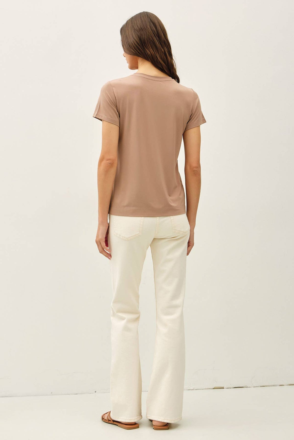 The Willow Bamboo Modal Tee – Soft Relaxed Fit Essential Round Neck T-Shirt