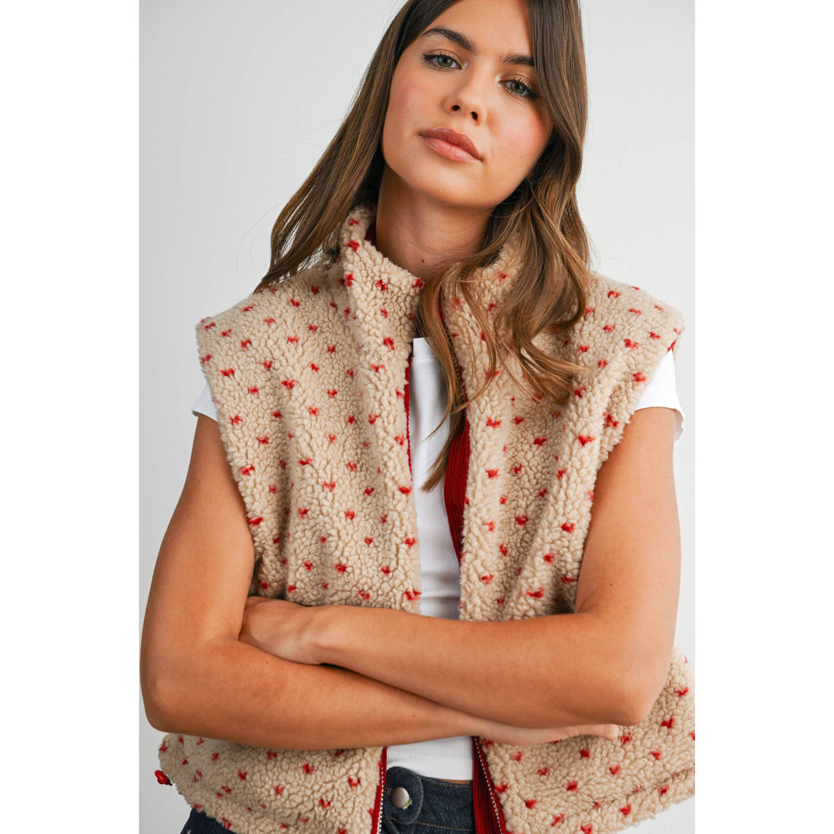 Juniper Lane Floral Fleece Vest