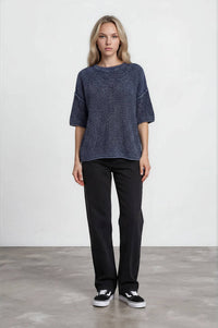 The Brynn Knit Short Sleeve Sweater