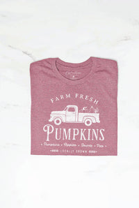 Farm Fresh Pumpkins Graphic T-Shirt – Fall Harvest Pumpkin Patch Tee