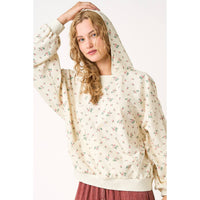 The Lillian Floral Knit Hoodie