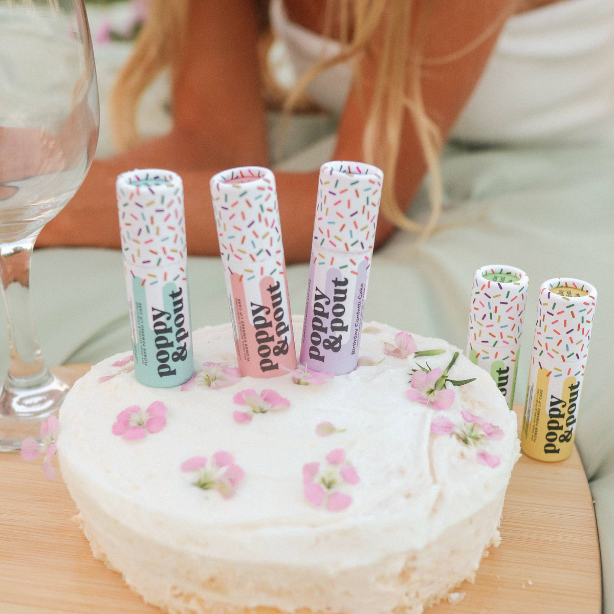 Vegan Lip Balm, Birthday Confetti Cake, Pink