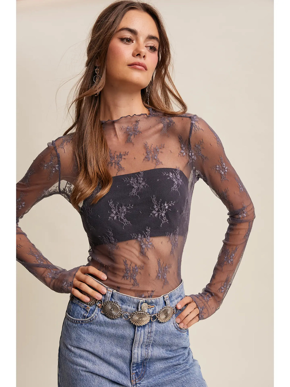 Camille Lace Layering Top