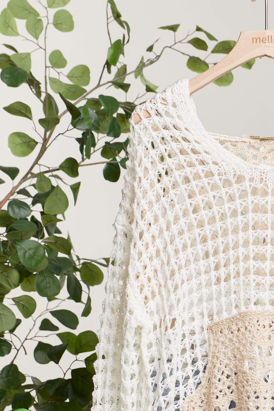 The Coastal Hideaway Crochet Hoodie: Cream
