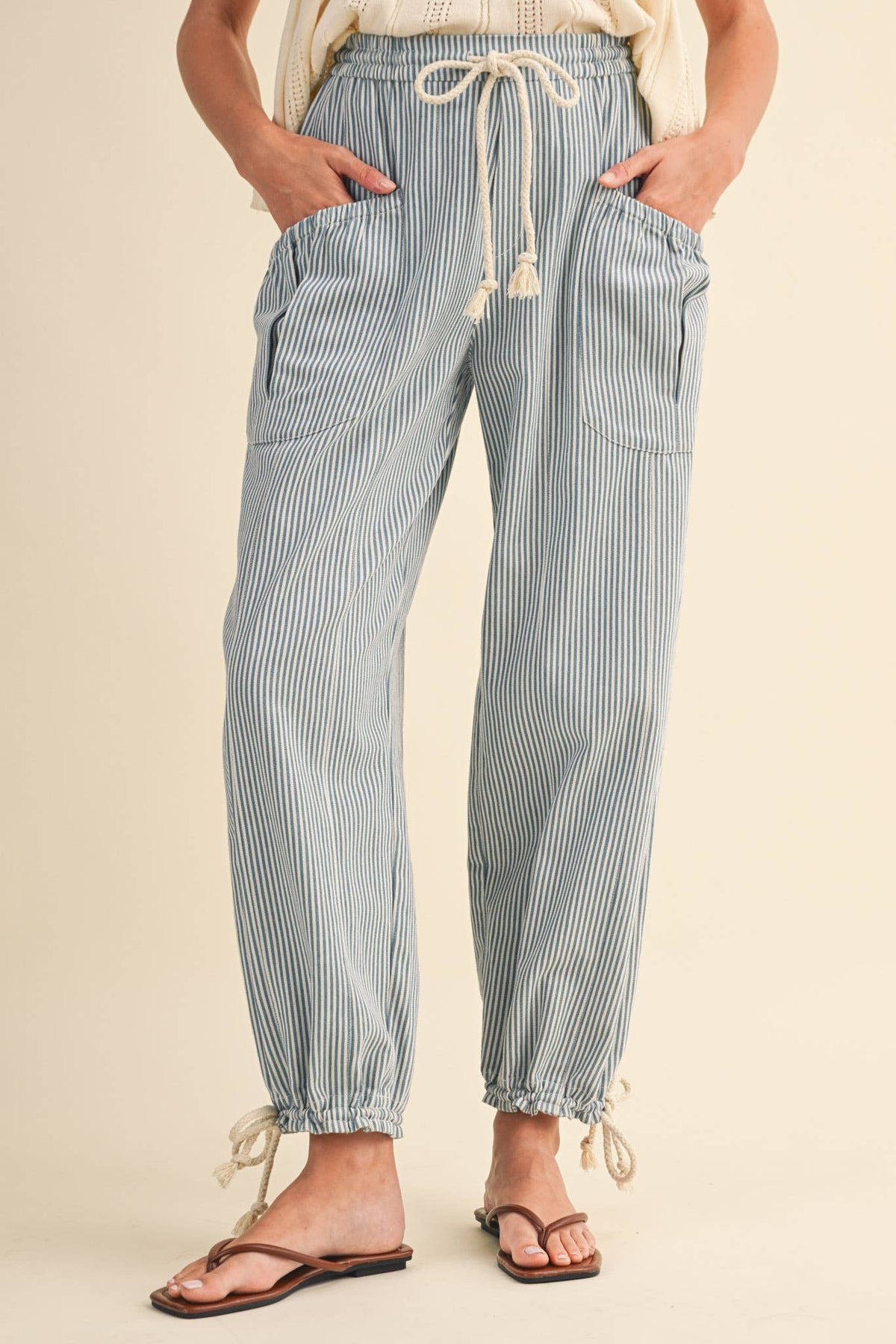 The Sunset Stripe Parachute Pants