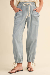 The Sunset Stripe Parachute Pants
