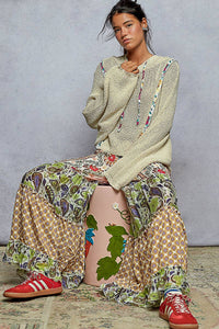 Rosalie Cropped Hooded Knit Sweater – Lightweight Long Sleeve Textured Hoodie Top for Women