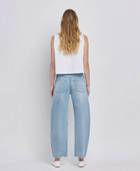 The Josie High Rise Barrel Leg Jeans – Ankle-Length Denim with Vintage Fit & Comfort Stretch