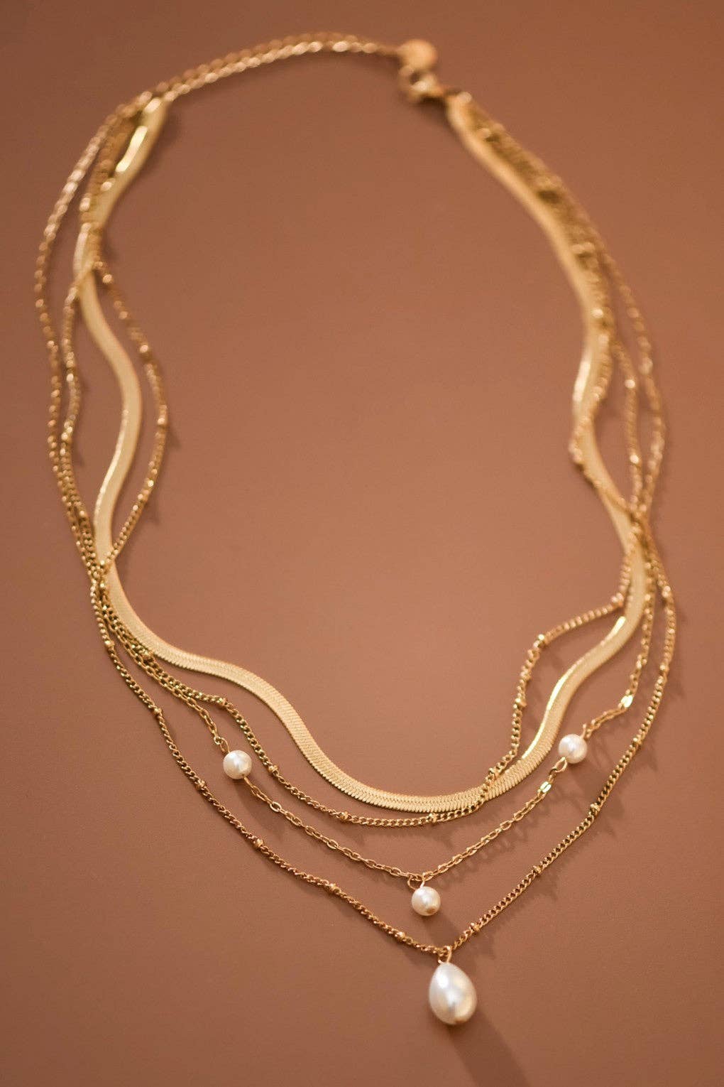 The Prescott Layered Chunky Chain Necklace – 18K Gold Dipped Waterproof Stainless Steel Necklace