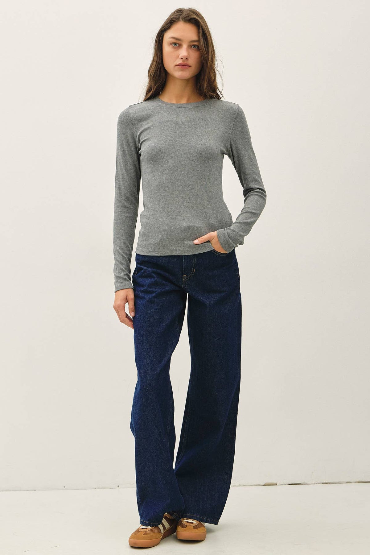 The Blair Ribbed Layering Top