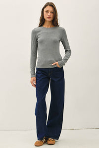 The Blair Ribbed Layering Top