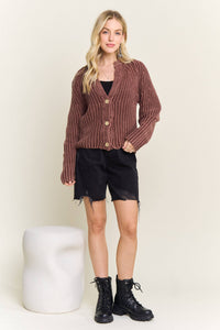 Come As You Are Cotton Cardigan: Brown