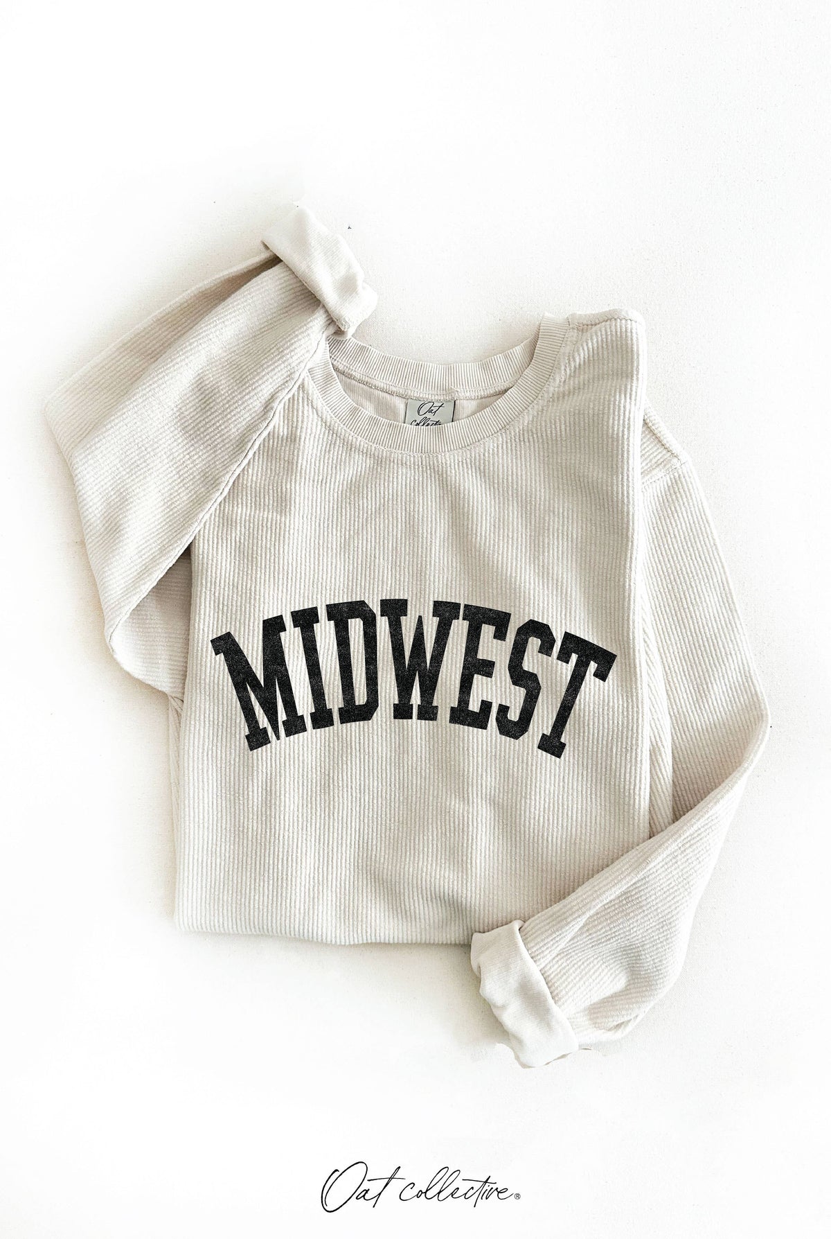 MIDWEST Thermal Vintage Pullover: Dusty Vanilla