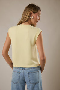 The Monroe Minimal Sleeveless Top – Cropped Round Neck Elevated Everyday Tank for Women