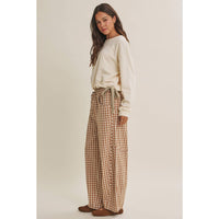 Picnic Days Gingham Barrel Pants