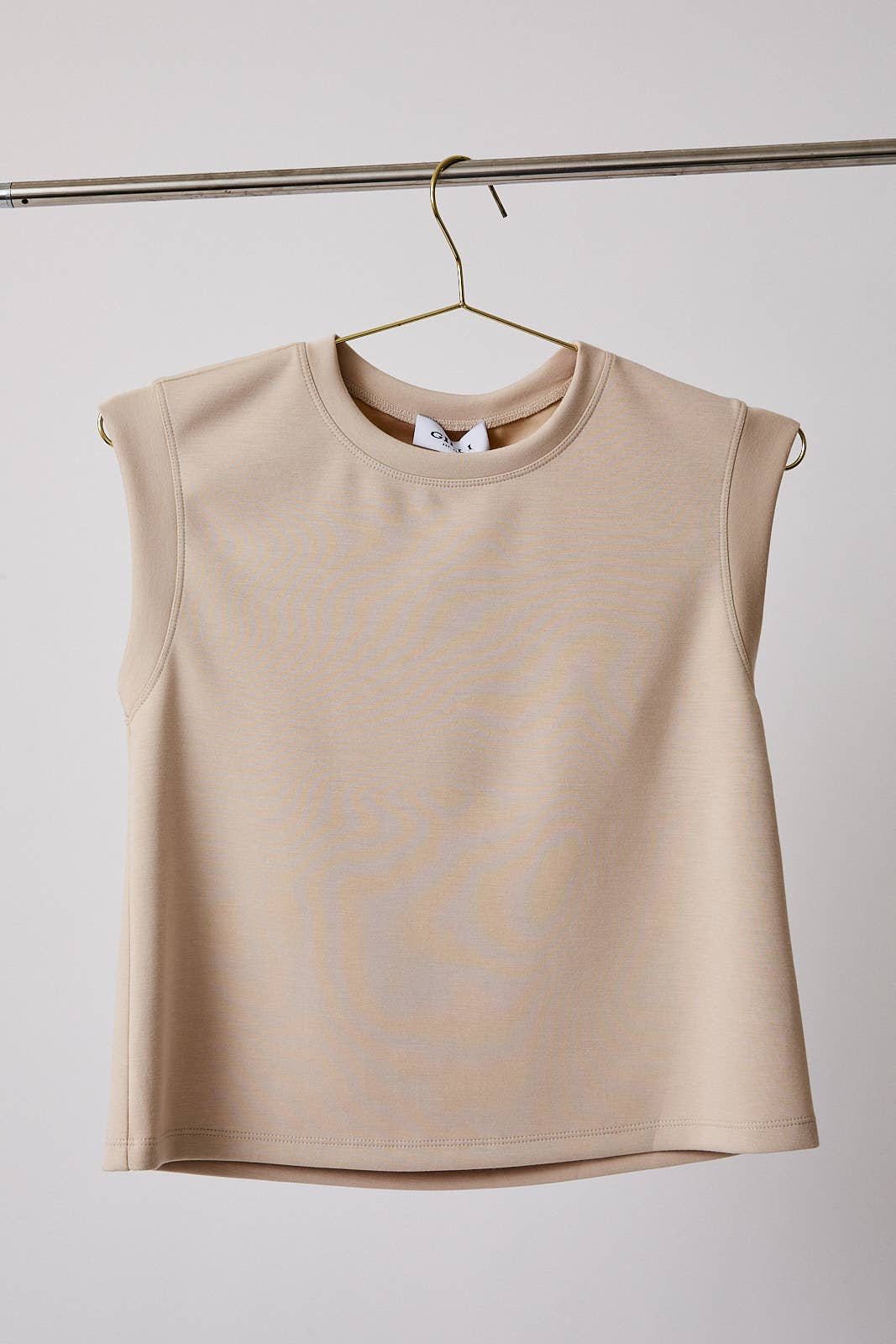 The Monroe Minimal Sleeveless Top – Cropped Round Neck Elevated Everyday Tank for Women