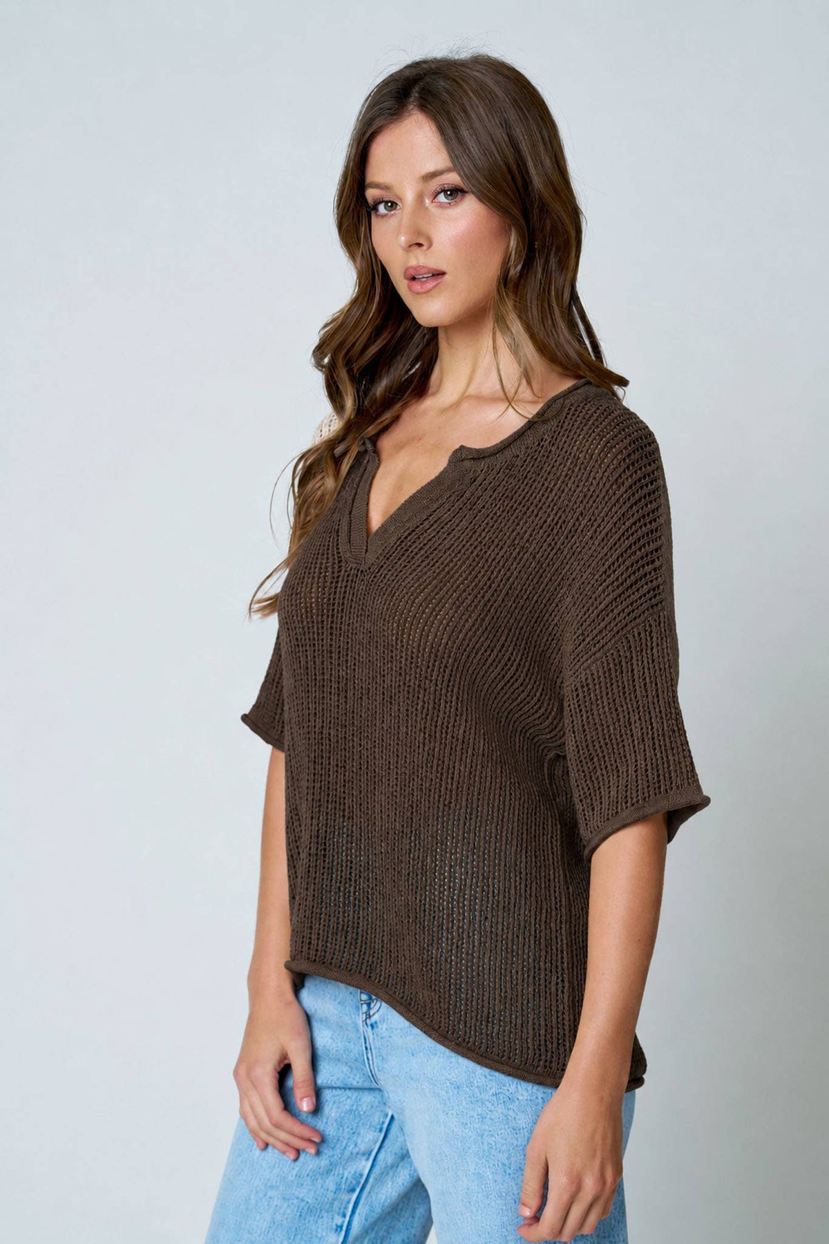 Breezy Crochet Sweater Top