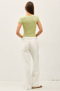 Emma Essential Square Neck Tee