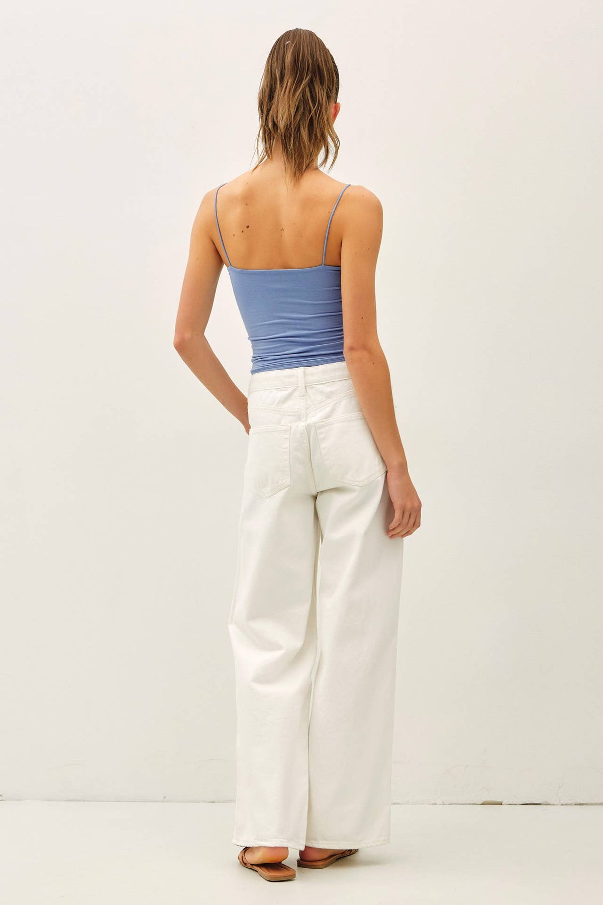 The Harlow Double-Lined Essential Cami – Smooth Stretch Spaghetti Strap Tank for Women
