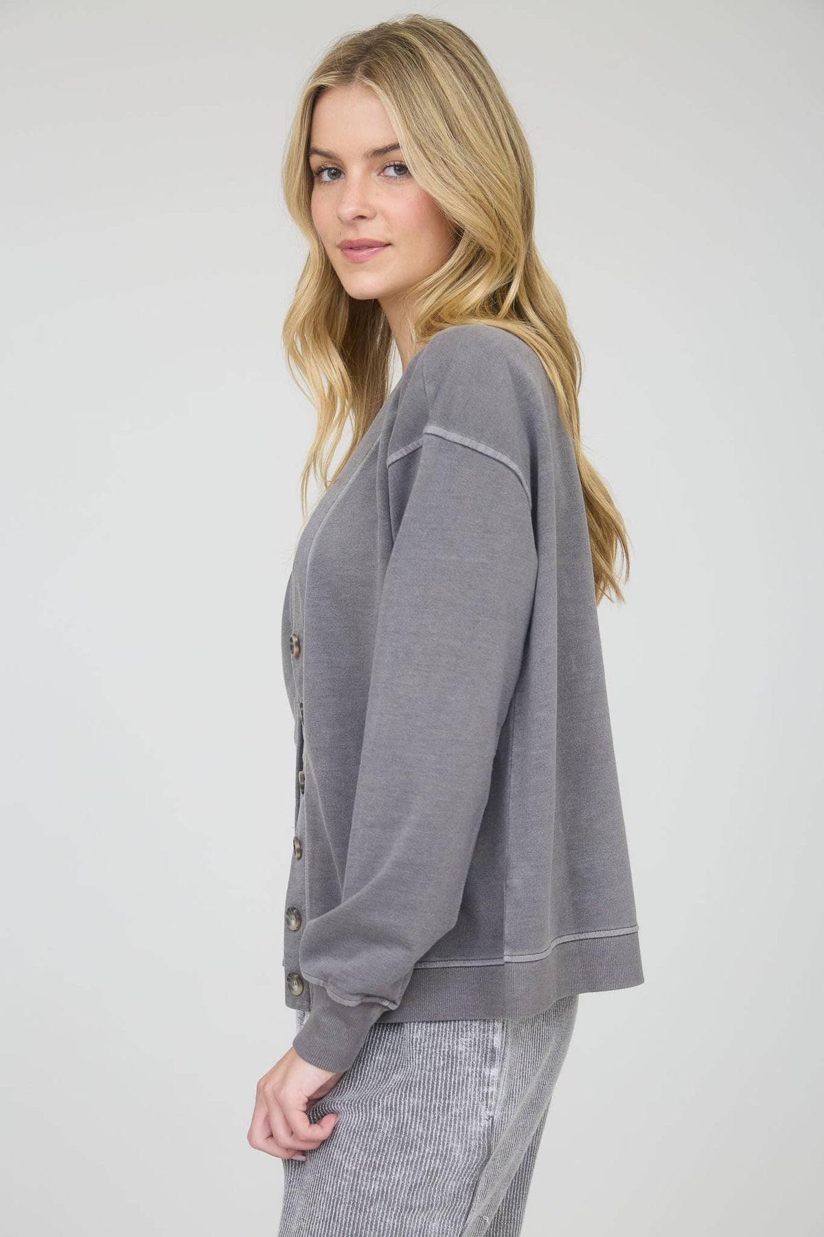 The Sutter Creek Acid-Wash Cardigan – Effortlessly Lived-In + Cozy