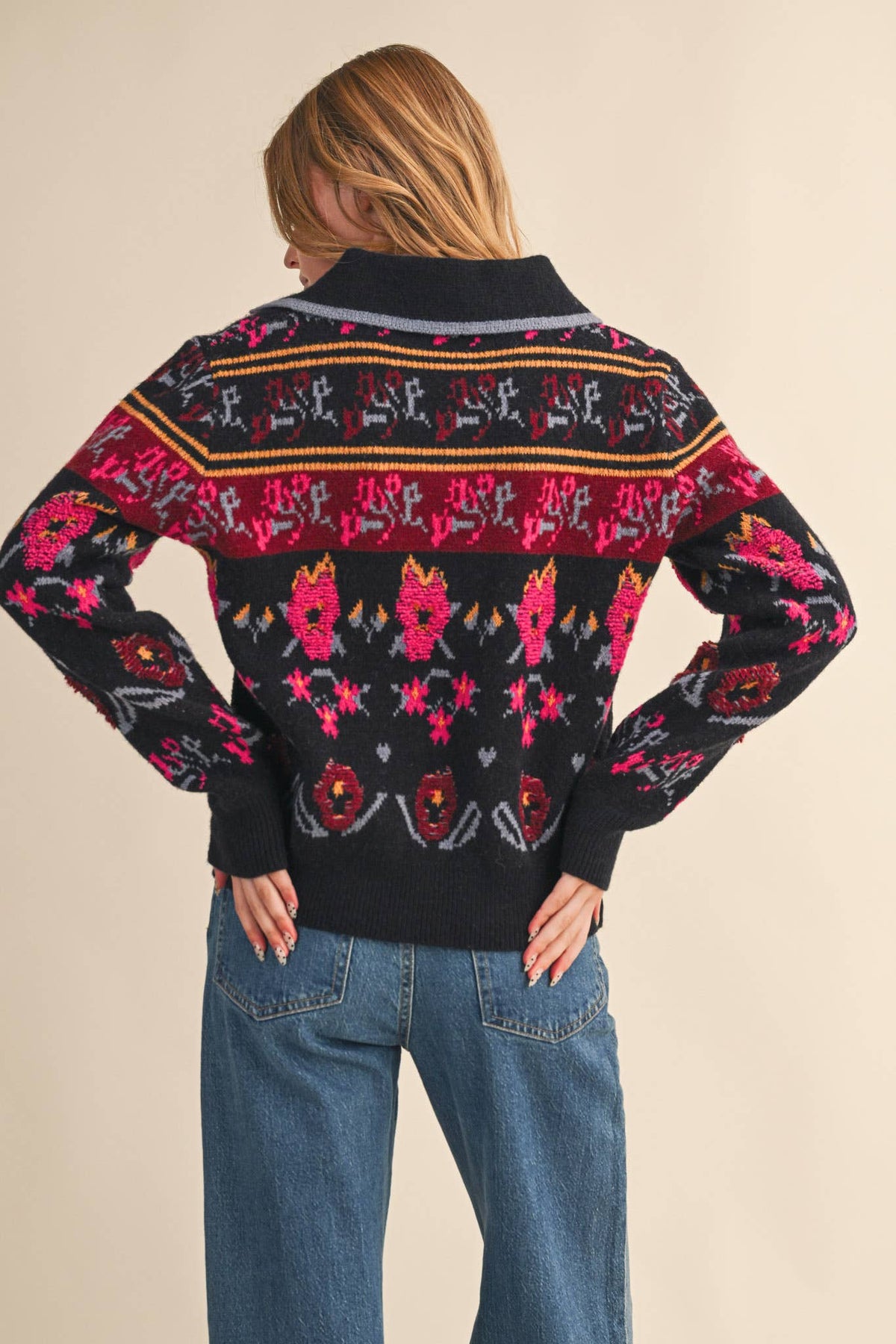 After Hours Floral Sweater: Multi
