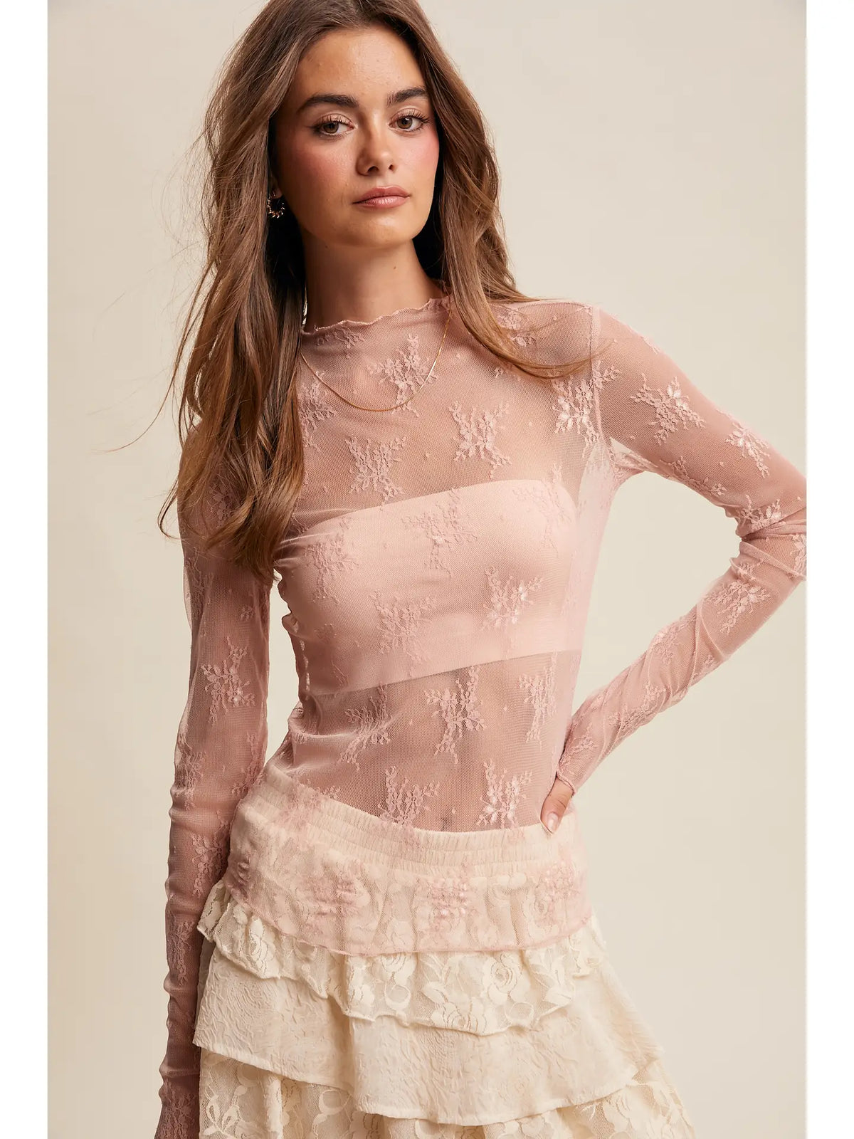 Camille Lace Layering Top