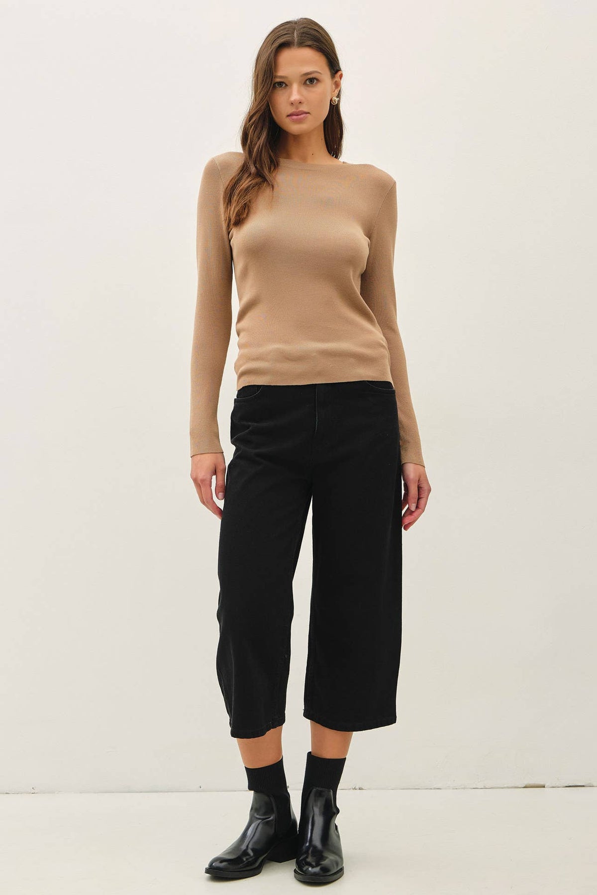 The Delaney Fine Ribbed Top