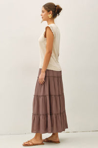 The Millie Crochet Trim Tank: Natural