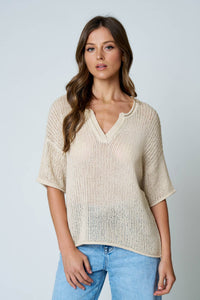 Breezy Crochet Sweater Top