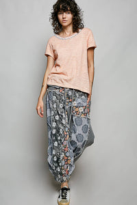 Everyday Lightweight Relaxed Fit Hand-Stitched Knit Top: Black / L