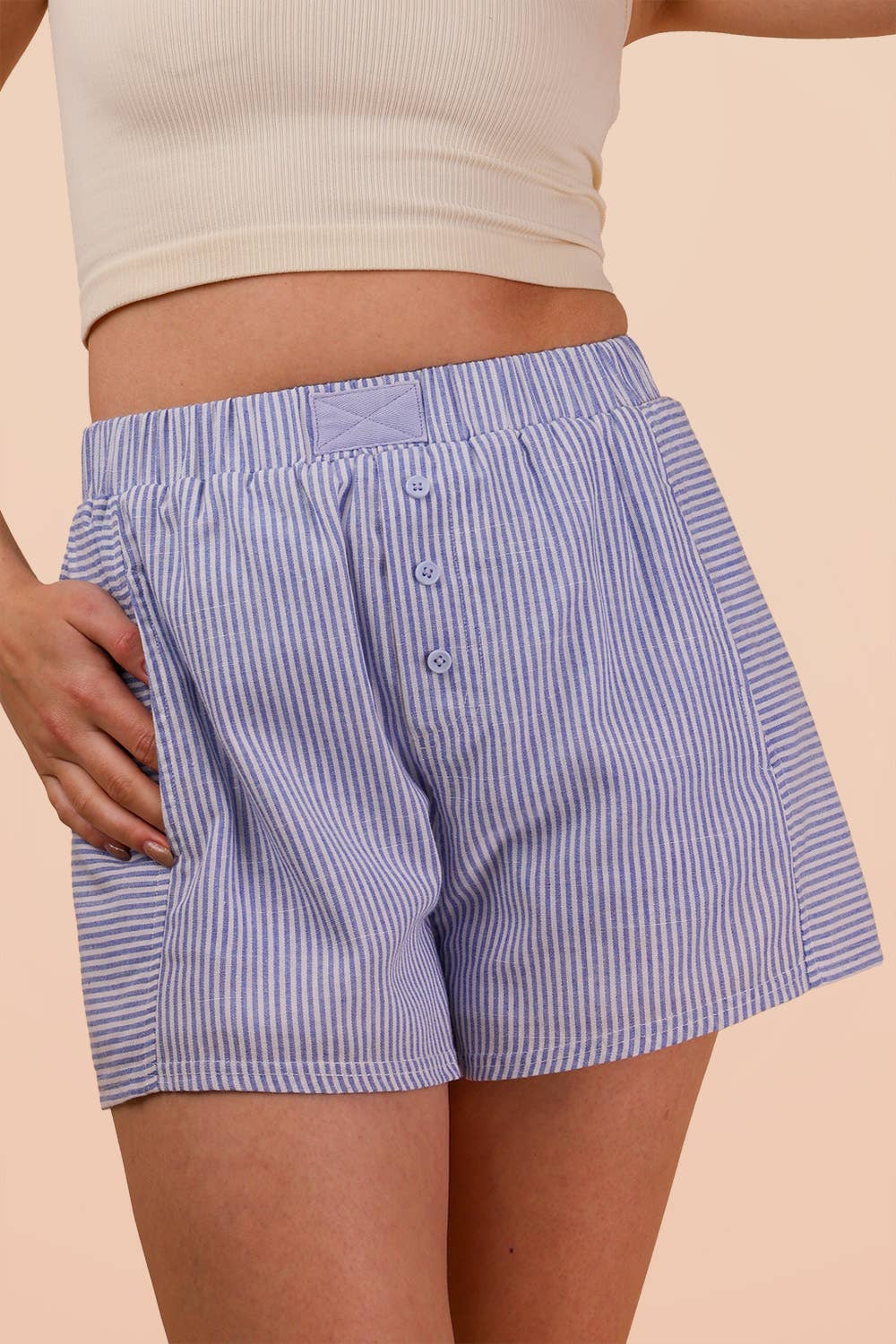 Union Stripe Women’s Casual Boxer Shorts