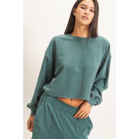 The Reset Mineral Wash Cropped Sweatshirt