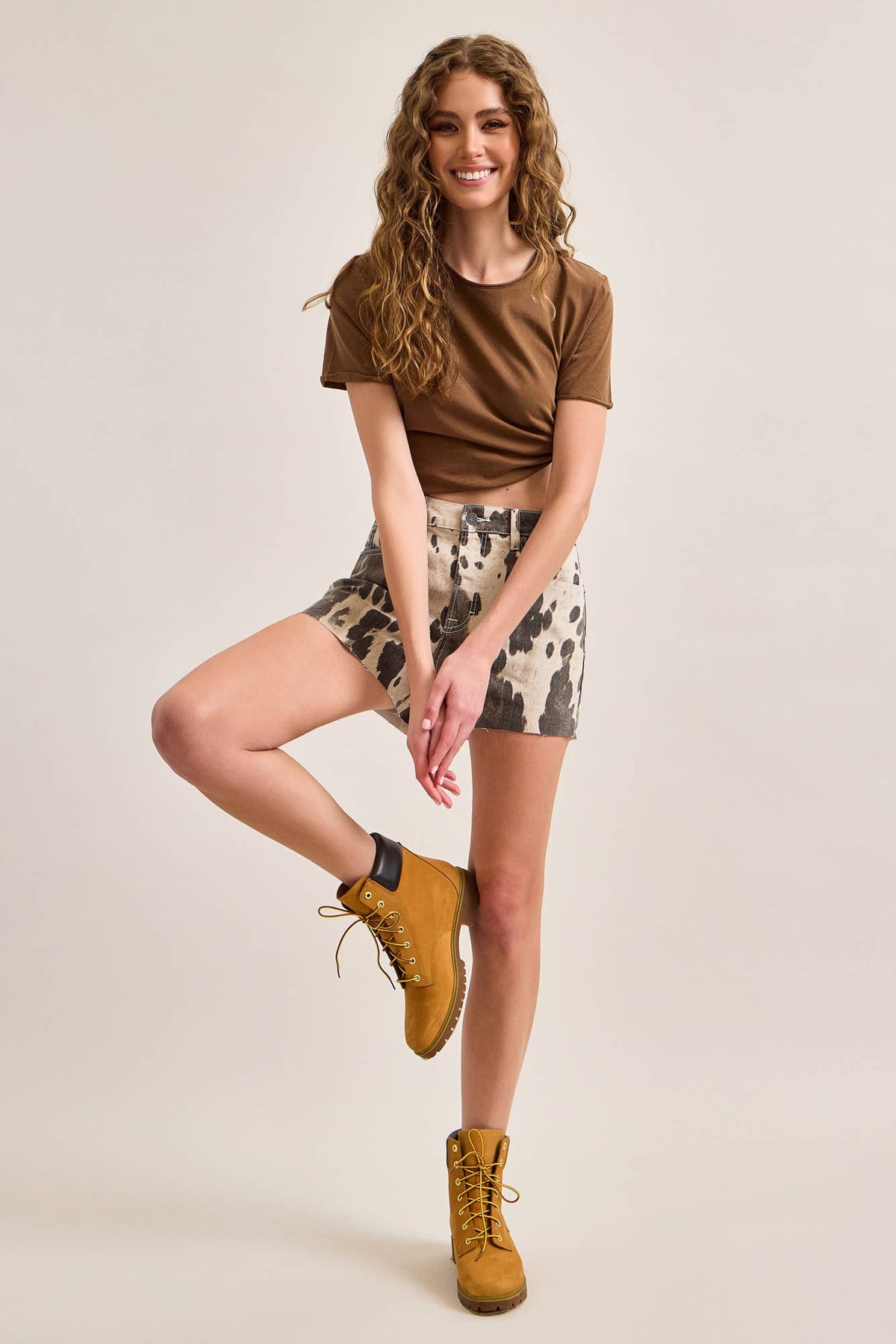 The Rodeo Ready Cow Print Shorts