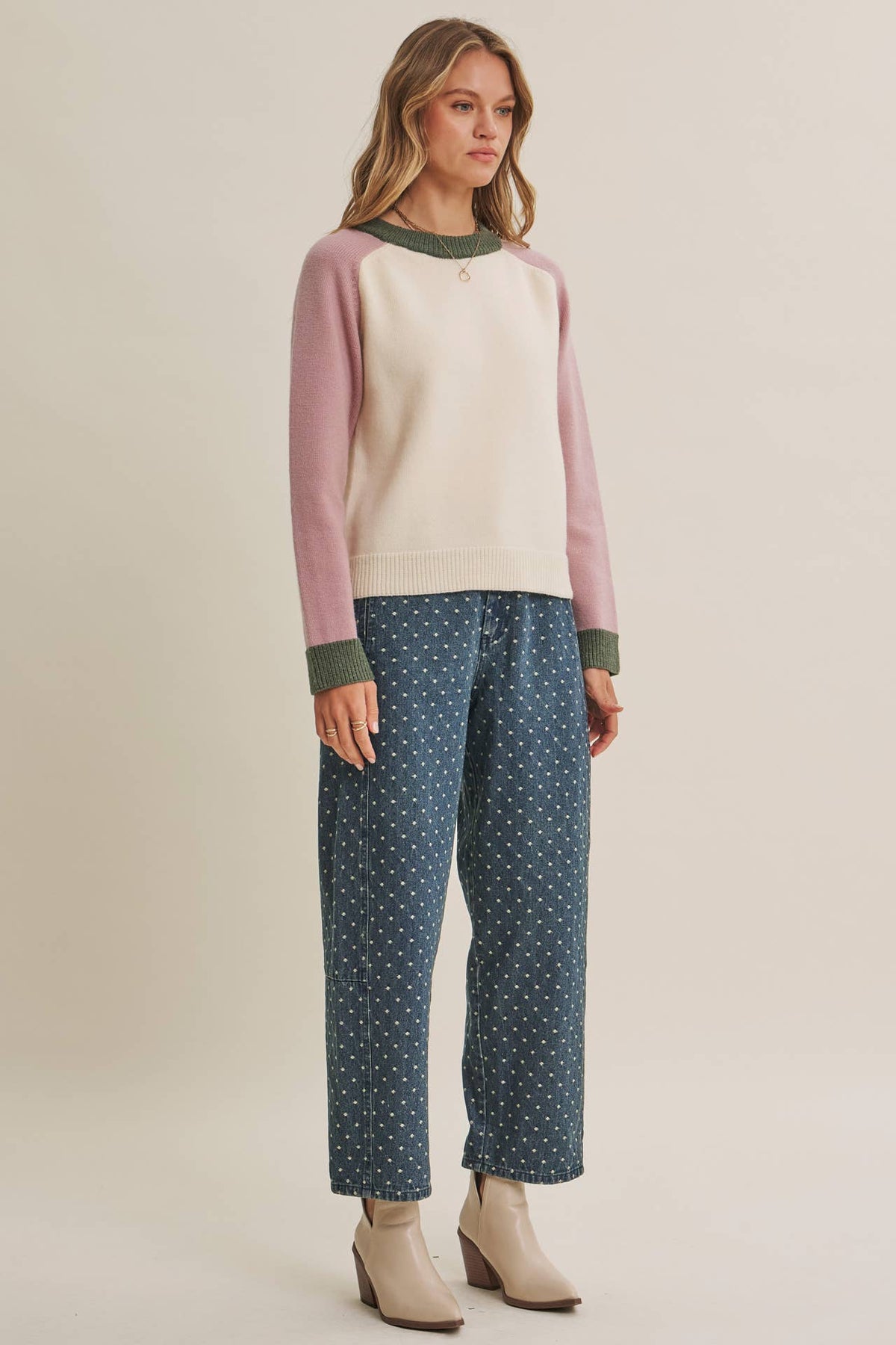 Changing Seasons Color Block Sweater