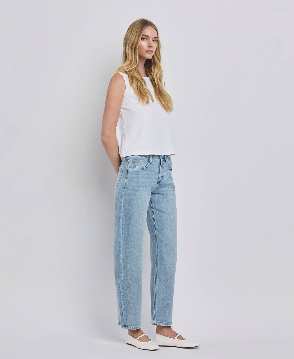 The Josie High Rise Barrel Leg Jeans – Ankle-Length Denim with Vintage Fit & Comfort Stretch
