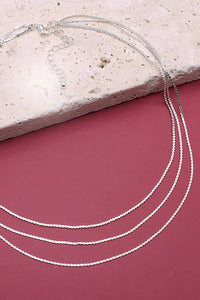 Harper Triple Layer Dainty Chain Necklace – Gold or Silver Tarnish-Free Jewelry