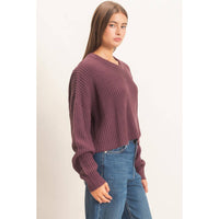 No Rush Cropped Sweater
