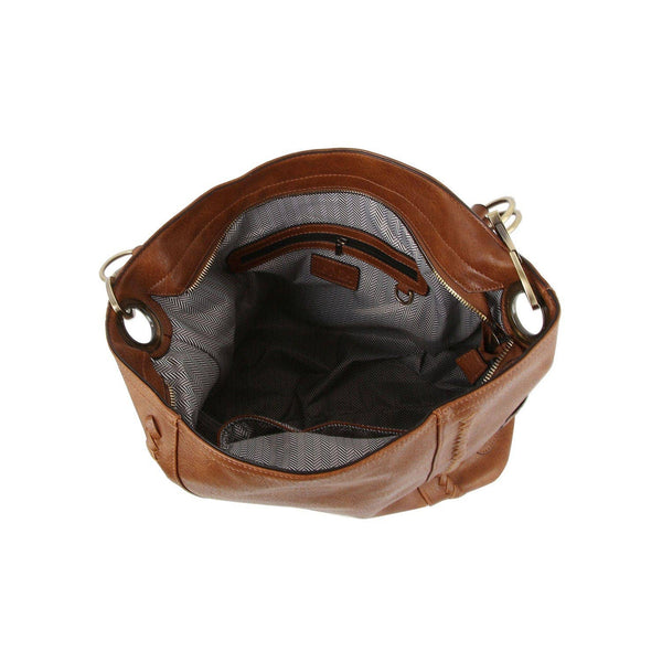 Gracie Whipstitch Hobo Bag: Mocha